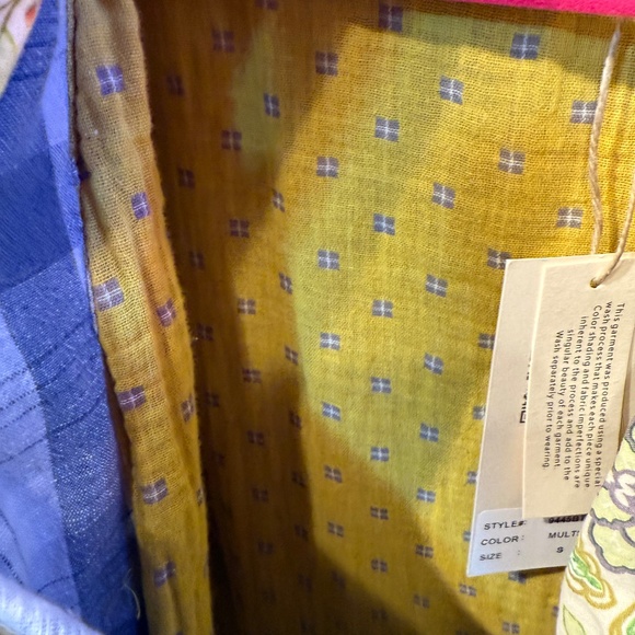 148 NWT BlueVelvet Boho Patchwork Detail Jacket - Picture 5 of 16